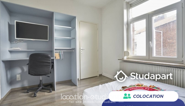 Colocation étudiante Studio &agrave; Faches Thumesnil (59155)