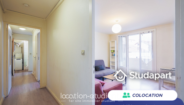 Colocation étudiante T4 &agrave; Grenoble (38000)