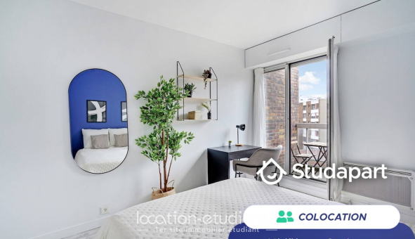 Colocation étudiante Studio &agrave; Issy les Moulineaux (92130)