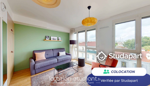 Colocation étudiante Studio &agrave; Ivry sur Seine (94200)