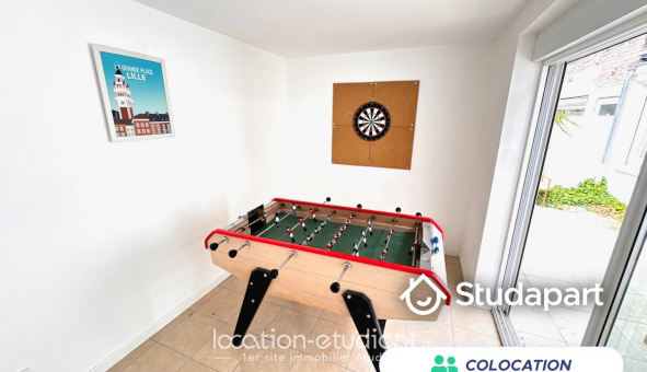 Colocation étudiante Studio &agrave; Lambersart (59130)