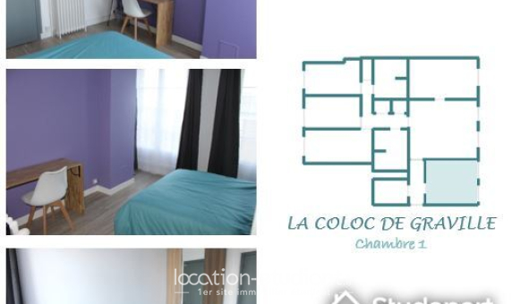 Colocation étudiante Duplex &agrave; Le Havre (76620)