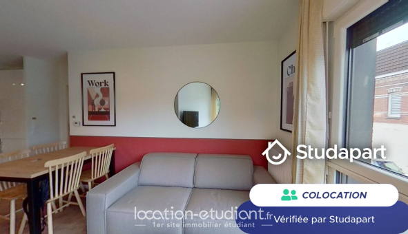 Colocation étudiante Studio &agrave; Lille (59800)