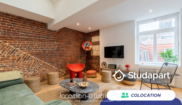 Colocation étudiante Studio &agrave; Lille (59800)