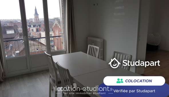 Colocation étudiante Studio &agrave; Lille (59800)