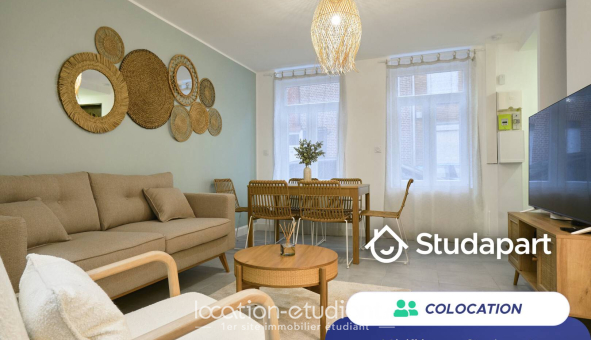Colocation étudiante Studio &agrave; Lille (59800)