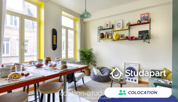 Colocation étudiante Studio &agrave; Lille (59800)