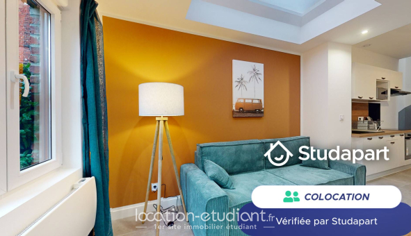 Colocation étudiante Studio &agrave; Lille (59800)