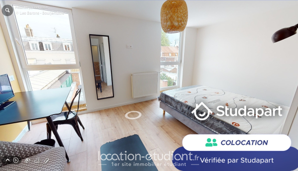 Colocation étudiante Studio &agrave; Lille (59800)