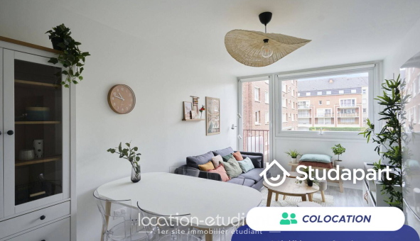 Colocation étudiante Studio &agrave; Lille (59800)