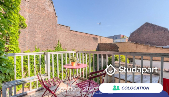 Colocation étudiante Studio &agrave; Lille (59800)
