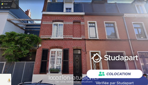 Colocation étudiante Duplex &agrave; Lille (59800)