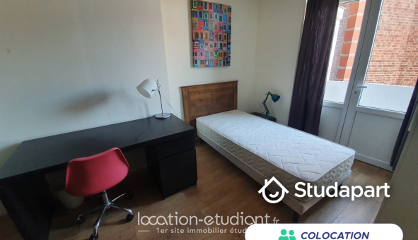 Colocation étudiante Studio &agrave; Lille (59800)