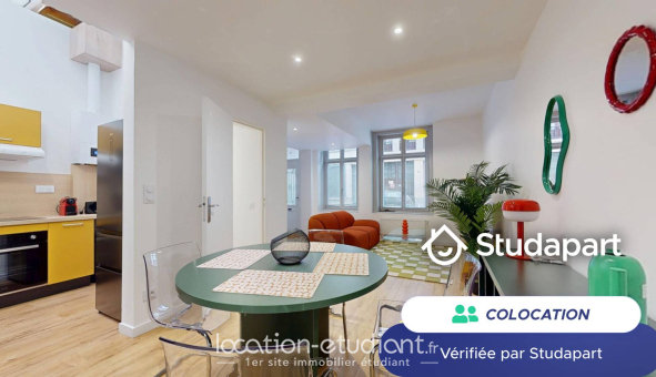 Colocation étudiante Studio &agrave; Lille (59800)