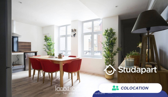 Colocation étudiante T5 &agrave; Lille (59800)