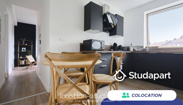 Colocation étudiante T4 &agrave; Lille (59800)