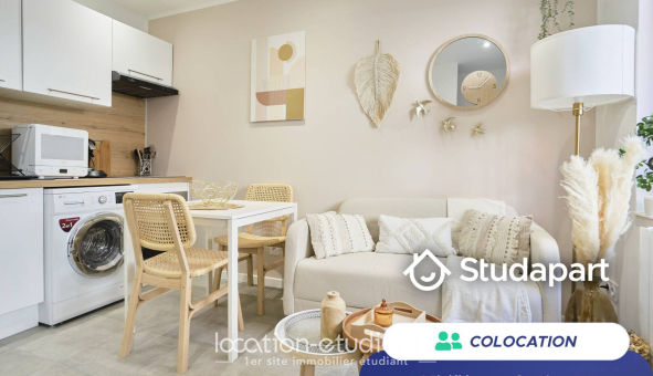 Colocation étudiante T2 &agrave; Lille (59800)