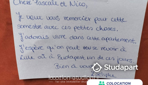 Colocation étudiante T2 &agrave; Lille (59800)