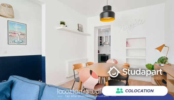 Colocation étudiante Duplex &agrave; Lille (59800)
