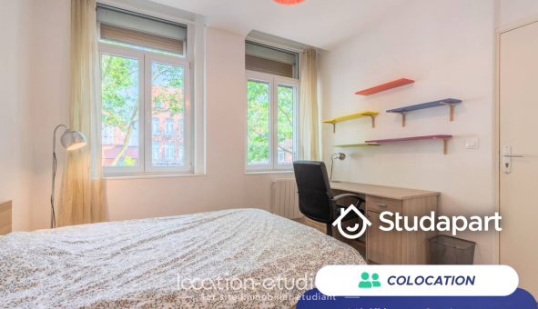 Colocation étudiante Studio &agrave; Lille (59800)