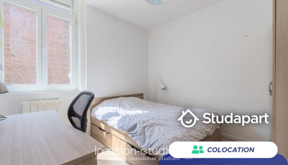Colocation étudiante Studio &agrave; Lille (59800)