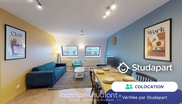 Colocation étudiante T1 &agrave; Lille (59800)