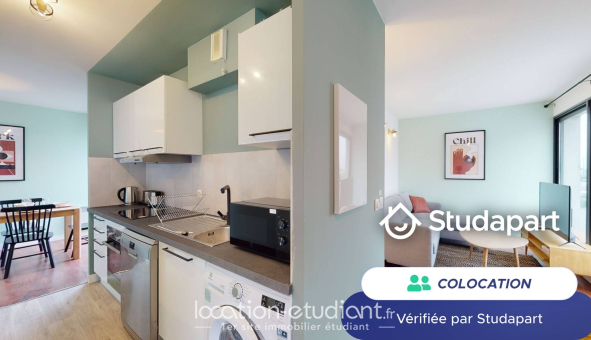 Colocation étudiante Duplex &agrave; Lille (59800)
