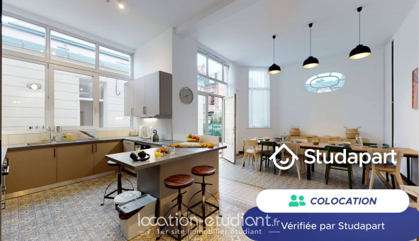 Colocation étudiante Studio &agrave; Lille (59800)