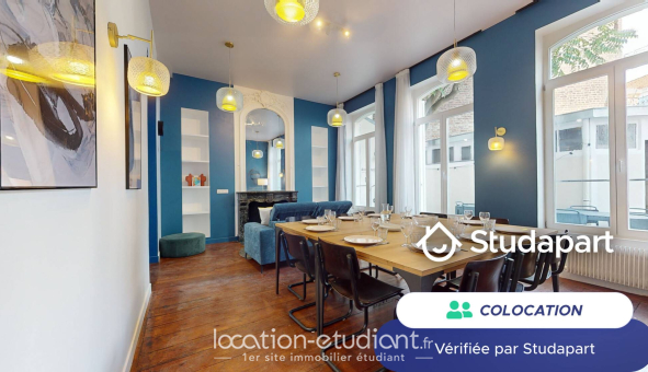 Colocation étudiante Studio &agrave; Lille (59800)