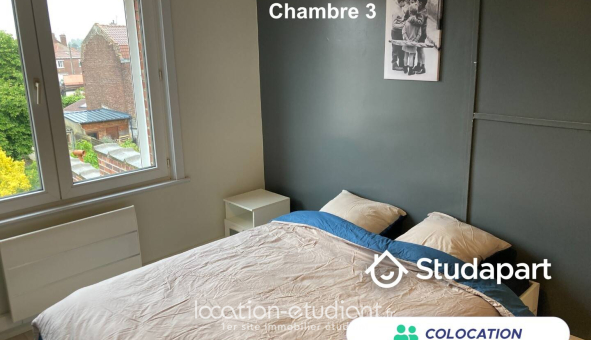Colocation étudiante Studio &agrave; Loos (59120)