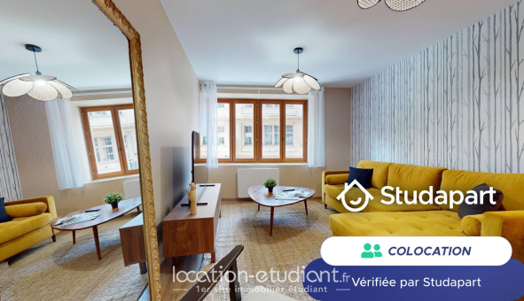 Colocation étudiante Studio &agrave; Lyon 1er arrondissement (69001)