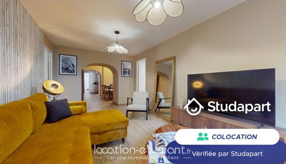 Colocation étudiante Studio &agrave; Lyon 1er arrondissement (69001)