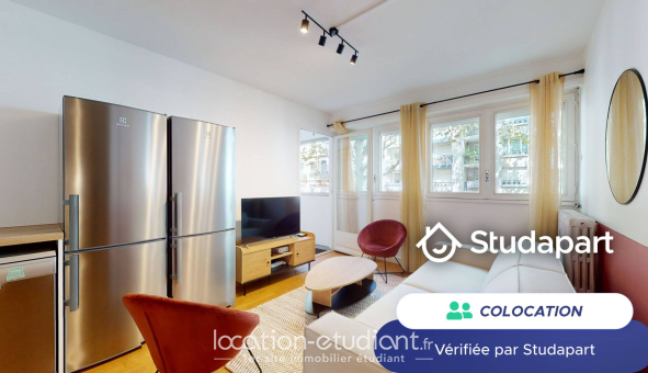 Colocation étudiante Studio &agrave; Lyon 3ème arrondissement (69003)