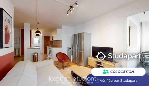 Colocation étudiante Studio &agrave; Lyon 3ème arrondissement (69003)