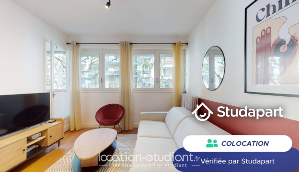 Colocation étudiante Studio &agrave; Lyon 3ème arrondissement (69003)
