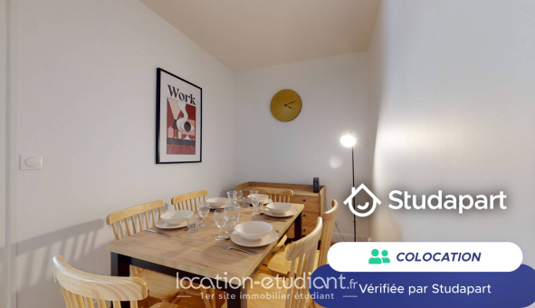 Colocation étudiante Studio &agrave; Lyon 3ème arrondissement (69003)