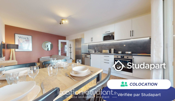 Colocation étudiante Studio &agrave; Lyon 3ème arrondissement (69003)