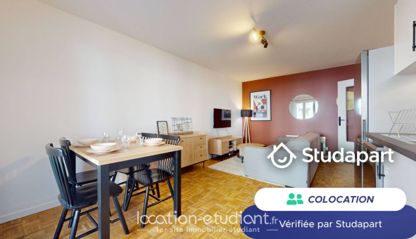 Colocation étudiante Studio &agrave; Lyon 3ème arrondissement (69003)