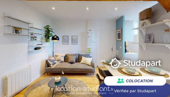 Colocation étudiante Studio &agrave; Lyon 3ème arrondissement (69003)