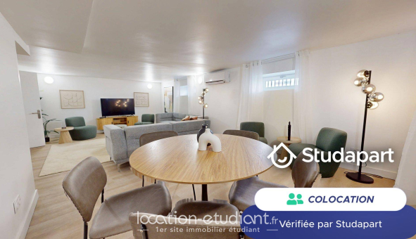Colocation étudiante Studio &agrave; Lyon 3ème arrondissement (69003)