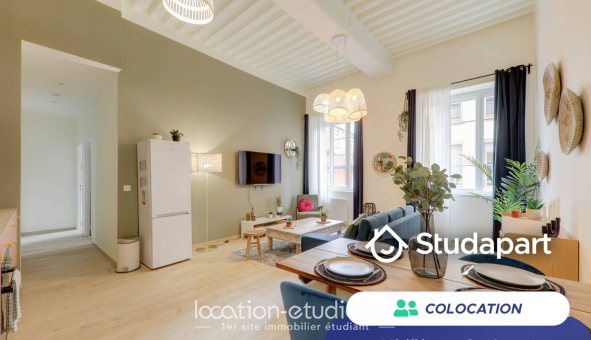 Colocation étudiante Studio &agrave; Lyon 4ème arrondissement (69004)