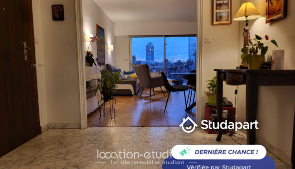 Colocation étudiante Studio &agrave; Lyon 6ème arrondissement (69006)