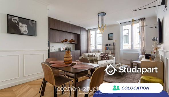 Colocation étudiante Studio &agrave; Lyon 6ème arrondissement (69006)