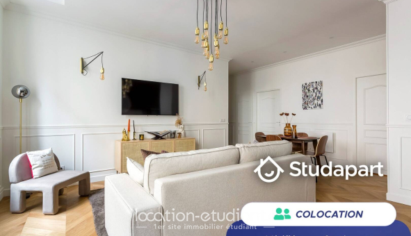 Colocation étudiante Studio &agrave; Lyon 6ème arrondissement (69006)