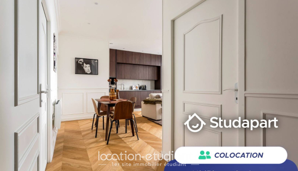 Colocation étudiante Studio &agrave; Lyon 6ème arrondissement (69006)