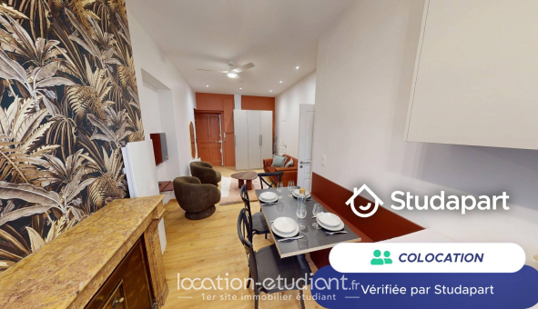 Colocation étudiante Studio &agrave; Lyon 6ème arrondissement (69006)