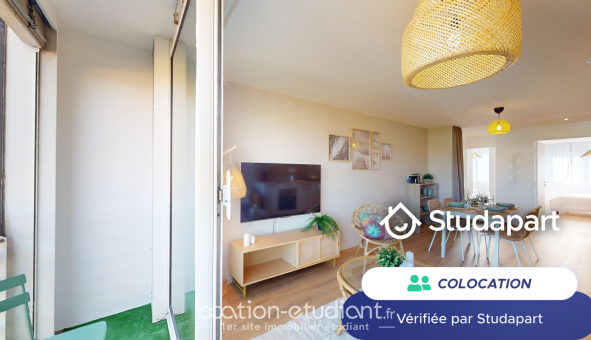 Colocation étudiante Studio &agrave; Lyon 7ème arrondissement (69007)