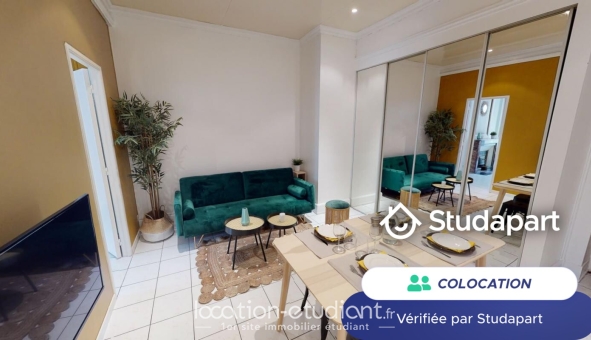 Colocation tudiante T1 à Lyon 7me arrondissement (69007)