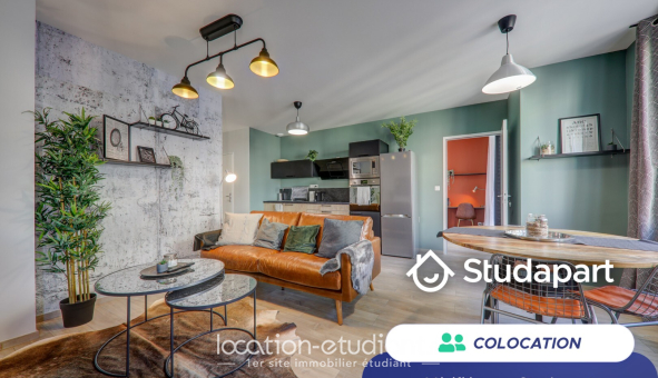 Colocation étudiante Studio &agrave; Lyon 8ème arrondissement (69008)