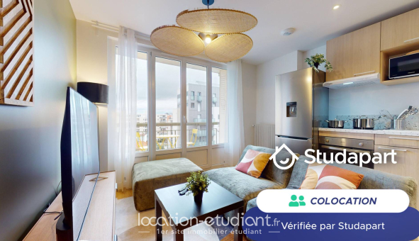 Colocation étudiante Studio &agrave; Lyon 8ème arrondissement (69008)